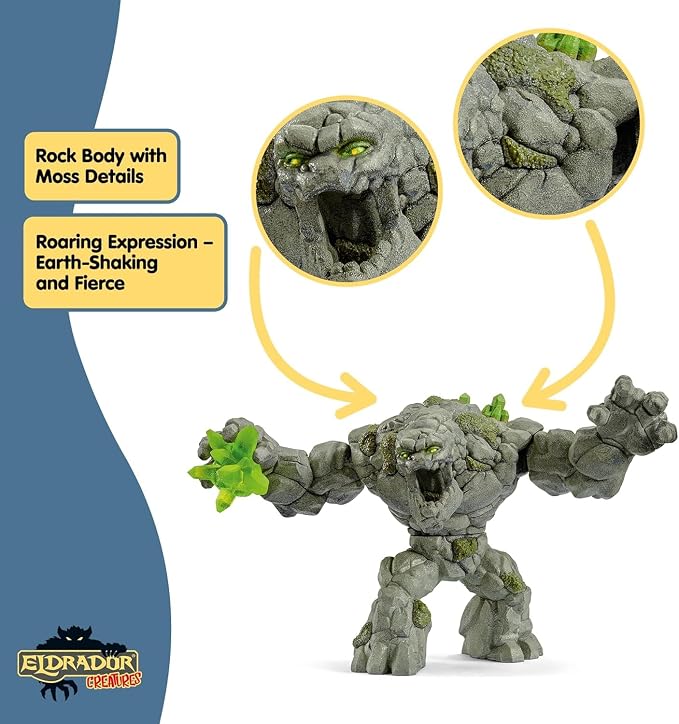 Stone Monster Toy Figurine - Kids Ages 7+ | 70141 | Monster Figurine, Battle Creature Toy for Boys 7+, Fantasy Beast, Action Figure Gifts, Screen-Free Imaginative Pretend Play